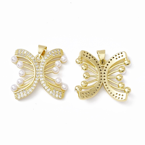 

PandaHall Rack Plating Brass Micro Pave Clear Cubic Zirconia Charms, with Acrylic Bead, Long-Lasting Plated, Cadmium Free & Lead Free...