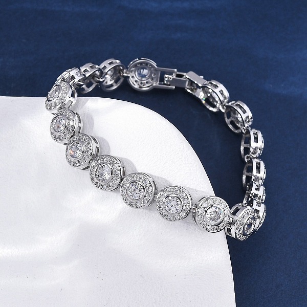 Brass Micro Pave Cl… - image
