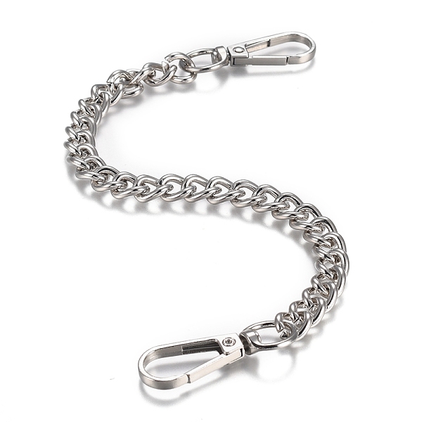 

PandaHall Alloy Wallet Chain, Pants Chain, Pocket Chains for Jeans Belt Loops and Keys, with Swivel Clasps, Platinum, 11.2 inch(28.5cm)...