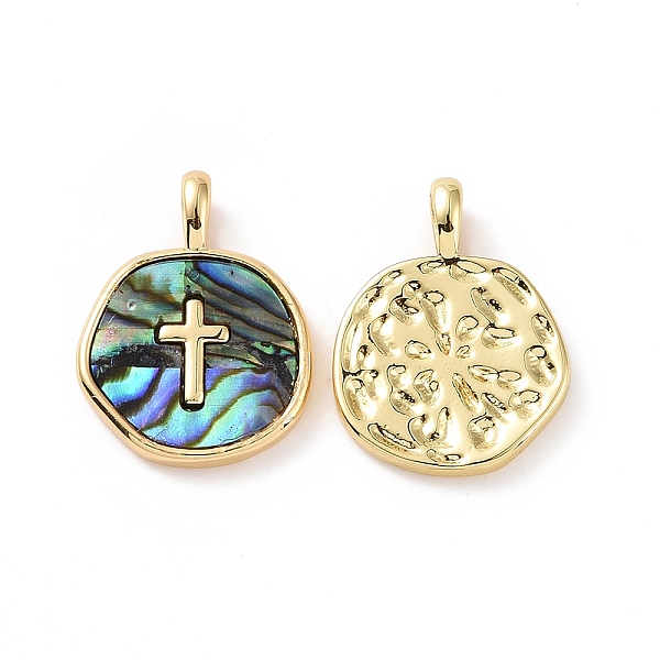 

PandaHall Natural Abalone Shell/Paua Shell Pendants, with Real 18K Gold Plated Brass Findings, Cadmium Free & Lead Free, Long-Lasting Plated...