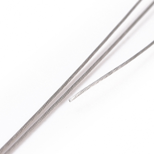 

PandaHall (Defective Closeout Sale: Spool Broken), Tiger Tail Wire, Nylon-coated Stainless Steel, Twisted Round, Raw, 0.3mm, about 164.04...