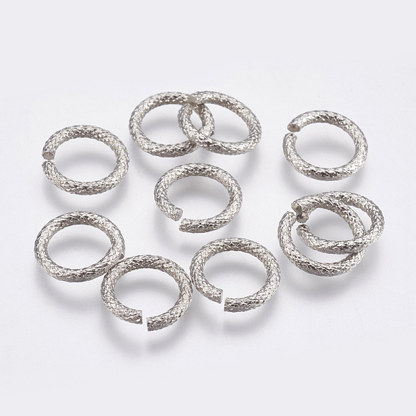 

PandaHall 304 Stainless Steel Open Jump Rings, Stainless Steel Color, 12x2mm, Inner Diameter: 8mm 304 Stainless Steel