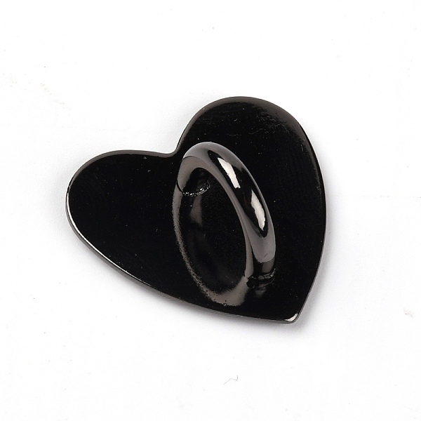 

PandaHall Alloy Hook Hanger, with Iron Hook, Self Adhesive Sticker, Heart, Gunmetal, 24x25x11.5mm, Hole: 7x8.5mm Alloy