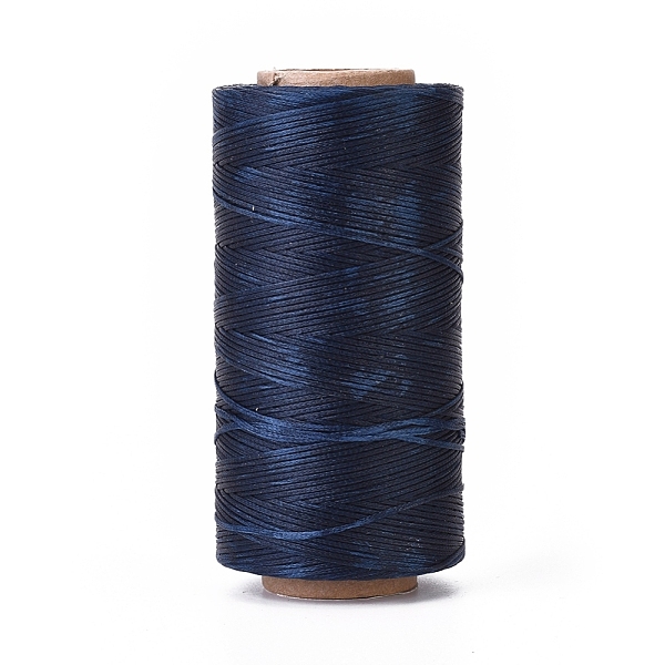 

PandaHall Waxed Polyester Cord, Micro Macrame Cord, Waxed Sewing Thread, Flat, Prussian Blue, 0.8mm, about 284.33 yards(260m)/roll Waxed...