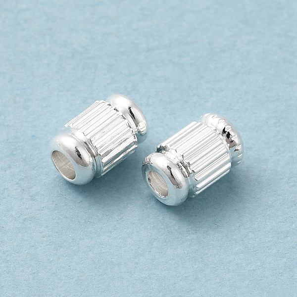 

PandaHall Brass Beads, Cadmium Free & Lead Free, Column, 925 Sterling Silver Plated, 6x4mm, Hole: 1.5mm Brass Column
