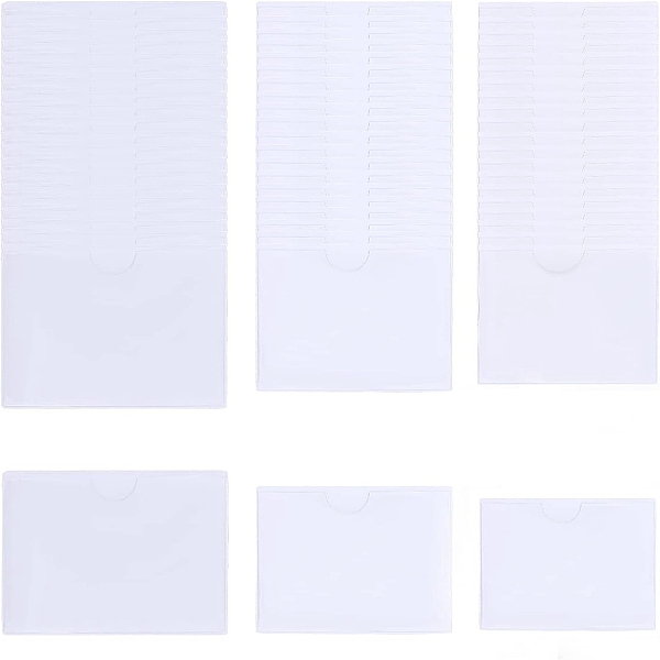 45Pcs Rectangle PVC Transparent Pouch