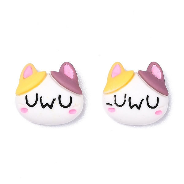 

PandaHall Opaque Resin Cabochons, Cat, White, 15x16x7mm Resin Cat Shape White