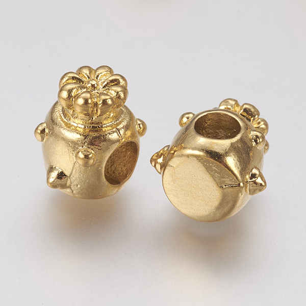 

PandaHall Ion Plating(IP) 304 Stainless Steel European Beads, Clown/Jester, Large Hole Beads, Golden, 12x12x9mm, Hole: 4.5mm 304 Stainless...