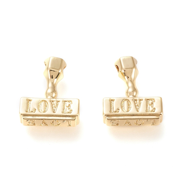 

PandaHall Brass Pendants, for Valentine's Day, Long-Lasting Plated, Hammer with Word Love, Real 18K Gold Plated, 15.5x13x4.5mm, Hole: 2mm...
