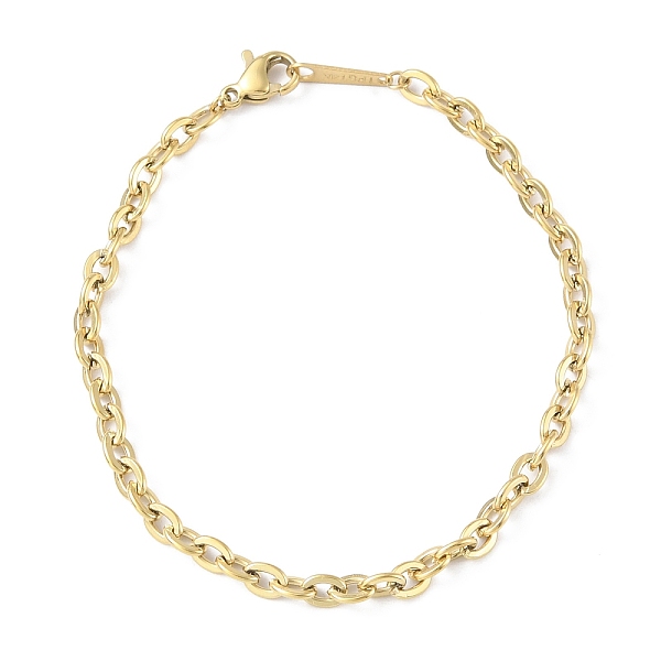 

PandaHall Ion Plating(IP) 304 Stainless Steel Cable Chain Bracelets for Men Women, Real 14K Gold Plated, 7-1/4 inch(18.5cm) 304 Stainless...