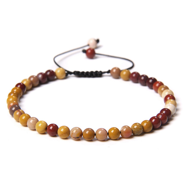 Bracciale da donna regolabile con perline in mookaite