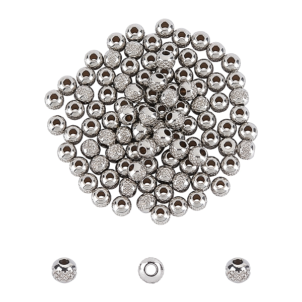 

PandaHall UNICRAFTALE about 100pcs 4mm Rondelle Spacer Beads Stainless Steel Loose Beads 1.5mm Hole Bead Findings for DIY Bracelets...