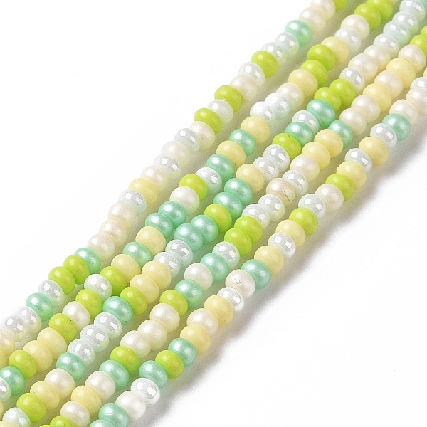 

PandaHall Glass Seed Bead Strands, Round Hole, Round, Pale Turquoise, 2.5~3x1.8~2.5mm, Hole: 1mm, about 191~200pcs/strand, 16.06~16.26 inch...