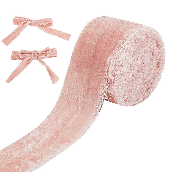 5 Yards Polyester Frayed Ribbon