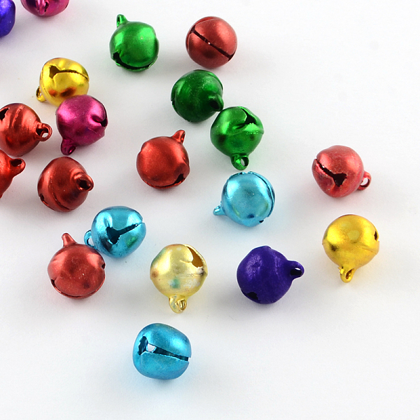 

PandaHall Aluminum Bell Charms, Mixed Color, 9x8x7mm, Hole: 1.5mm Aluminum Bell Multicolor