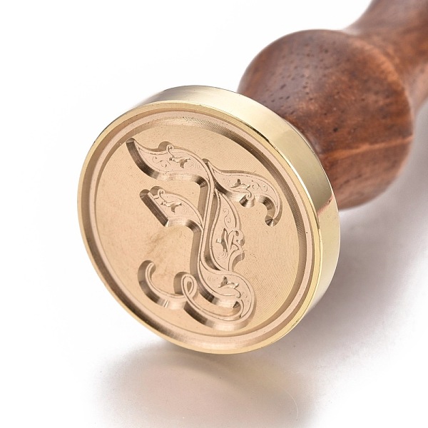 

PandaHall Brass Retro Initials Wax Sealing Stamp, Gothic 26 Letters A-Z Wax Seal Stamp with Rosewood Handle for Post Decoration DIY Card...