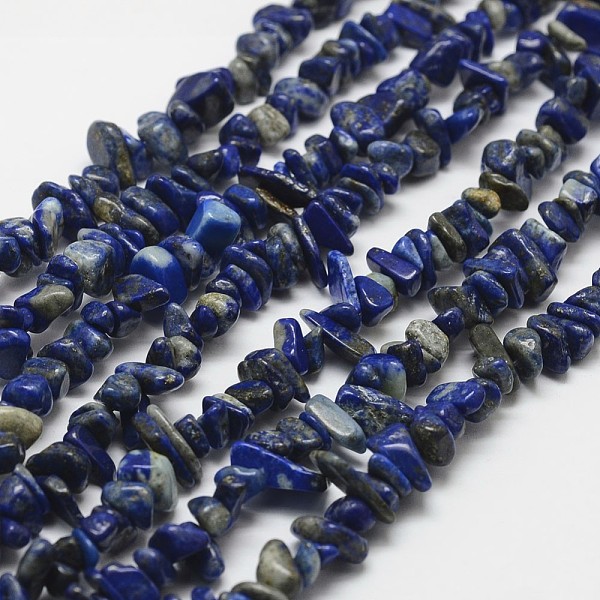 

PandaHall Natural Lapis Lazuli Beads Strands, Chip, Blue, 3~5x7~13x2~4mm, Hole: 0.4mm, 32 inch Lapis Lazuli Chip Blue