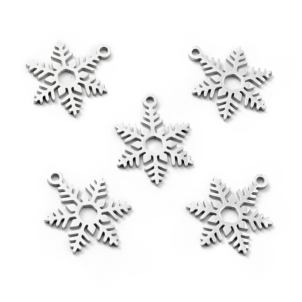

PandaHall 201 Stainless Steel Pendants, Christmas Theme, Snowflake, Stainless Steel Color, 19x14x1mm, Hole: 1.5mm 201 Stainless Steel...
