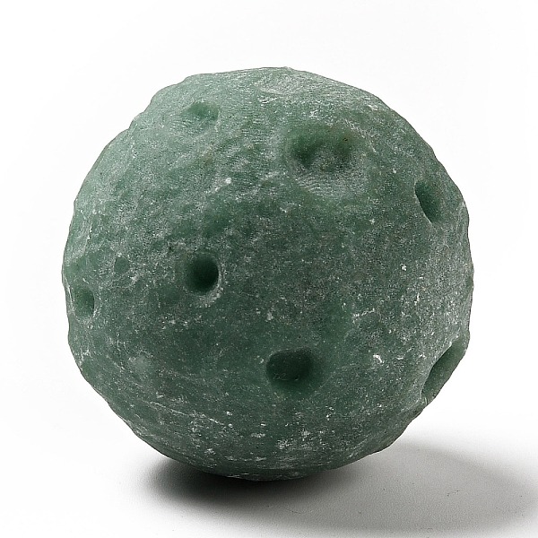 

PandaHall Natural Green Aventurine Carved Gemstone Celestial Full Moon Gemstone Sphere Specimen, for Home Office Desk, Planet, 38~40x38~40mm...