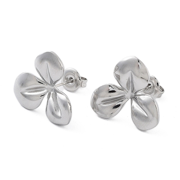 

PandaHall 304 Stainless Steel Stud Earrings, Leaf, Stainless Steel Color, 17.5x19mm 304 Stainless Steel Leaf