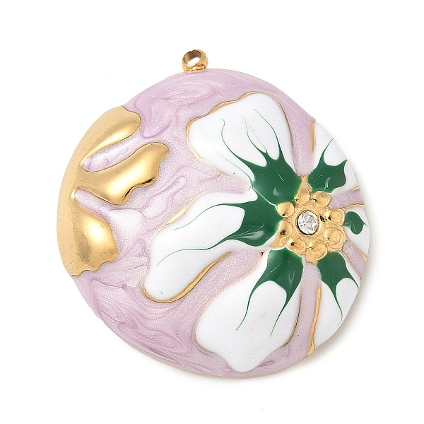 Stainless Steel Rhinestone Pendants