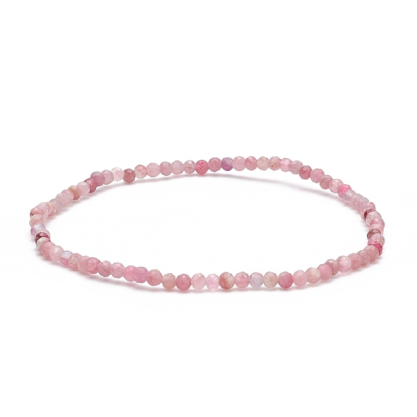 

PandaHall Natural Tourmaline Beaded Stretch Bracelet, Gemstone Jewelry for Women, Wide: 2.5mm, Inner Diameter: 2-1/4 inch(5.7cm) Tourmaline