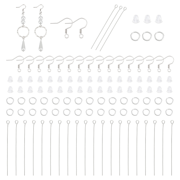 

PandaHall UNICRAFTALE 200 Sets DIY Earring Making Sets Include 304 Stainless Steel Earring Hooks Open Jump Rings Eye Pin DIY Earring...