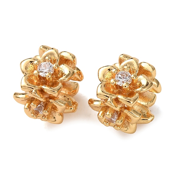Laiton micro pavé de perles de zircone cubique claires-image-KK-K422-19G-fr
