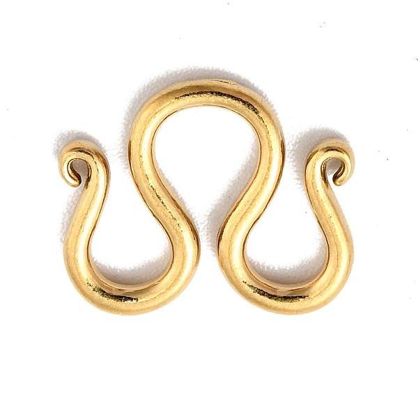 

PandaHall 304 Stainless Steel Clasps, M Clasps, Golden, 11x13x1.5mm 304 Stainless Steel
