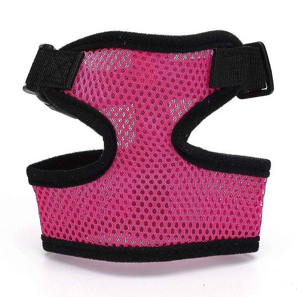 

PandaHall Comfortable Dog Harness Mesh No Pull No Choke Design, Soft Breathable Vest, Pet Supplies, for Small and Medium Dogs, Camellia..., Pink