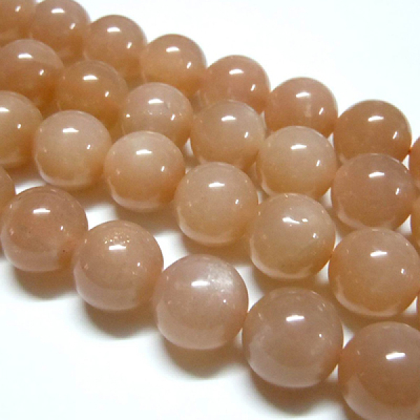 

PandaHall Natural Sunstone Beads Strands, Round, Dark Salmon, 12mm, Hole: 1mm Sunstone Round Red