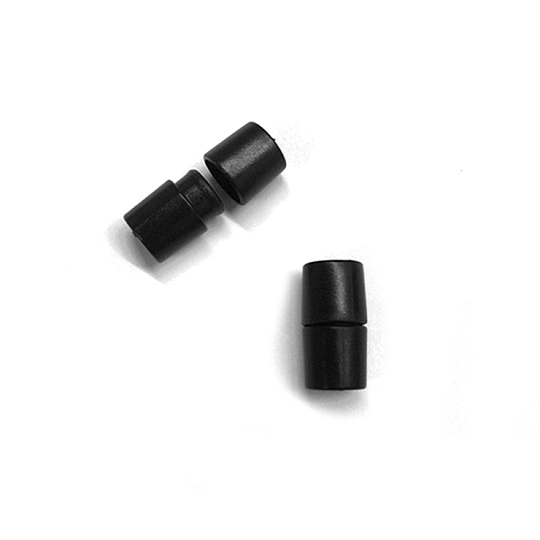 

PandaHall Pom PP Screw Clasps, Column, Black, 20x10mm, Hole: 4mm Plastic Black