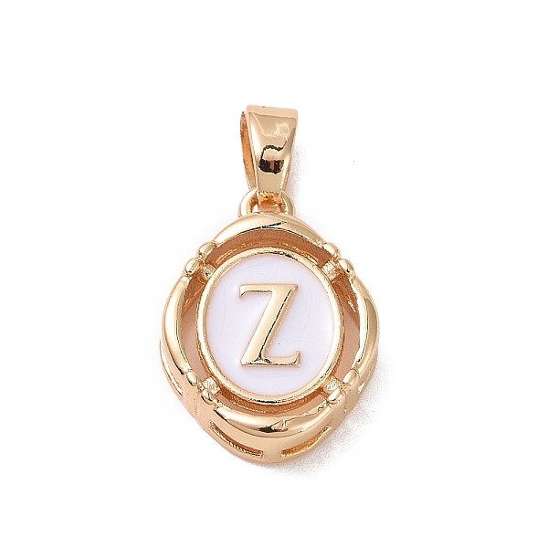 

PandaHall 304 Stainless Steel Enamel Pendants, Oval with Letter, Golden, White, Letter.Z, 15.5x11.5x4mm, Hole: 4.5x2.5mm Stainless...