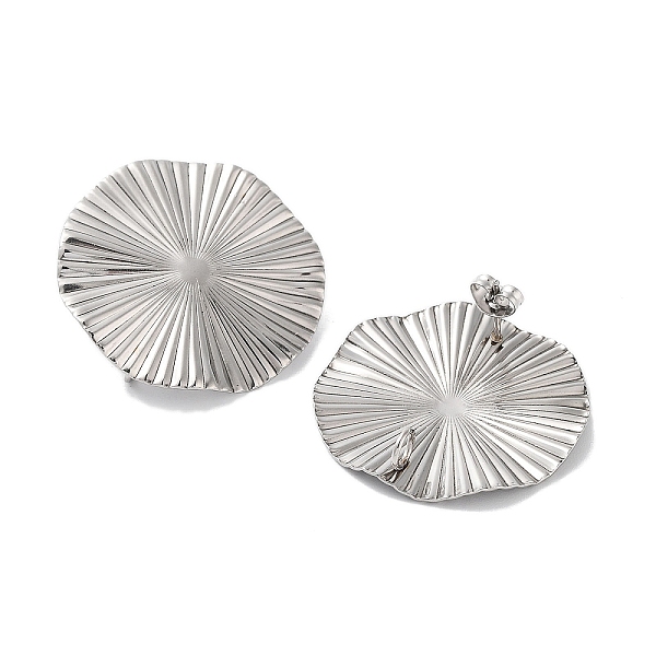 

PandaHall 304 Stainless Steel Stud Earring Findings, Flat Round, 32mm, Hole: 3mm, Pin: 10x0.5mm 304 Stainless Steel Flat Round