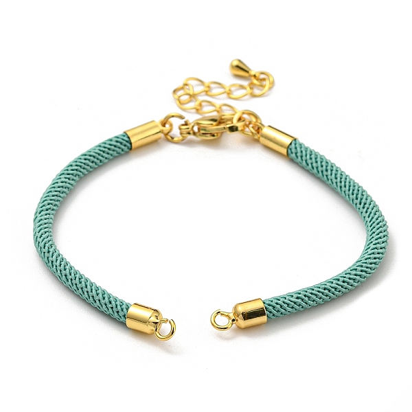 

PandaHall Nylon Cords Bracelet Makings Fit for Connector Charms, with Brass Findings and 304 Stainless Steel Lobster Claw Clasps...
