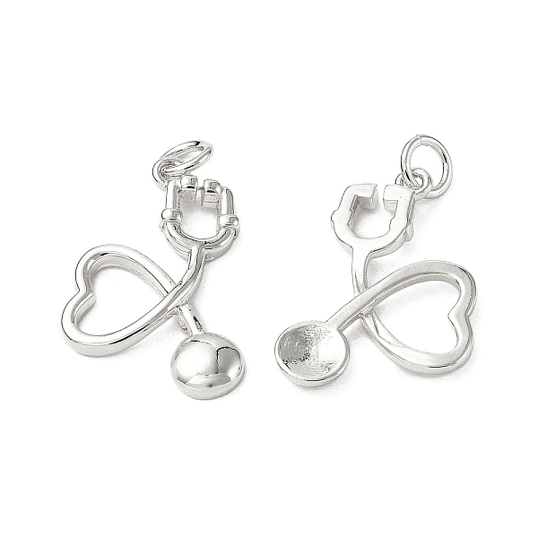 

PandaHall Eco-Friendly Rack Plating Brass Pendants, Long-Lasting Plated, with Jump Rings, Lead Free & Cadmium Free, Stethoscope Charm...