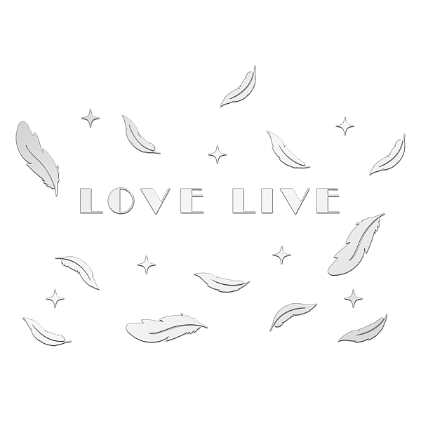 PandaHall SUPERDANT Live Love 3D Acrylic Mirror Wall Decals Silver Wall Stickers Feather Self Adhesive Art Stickers Love Sign DIY Decor...