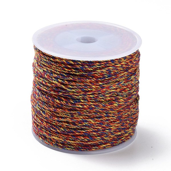 

PandaHall Macrame Cotton Cord, Braided Rope, with Plastic Reel, for Wall Hanging, Crafts, Gift Wrapping, Colorful, 1.2mm, about 54.68 Yards...