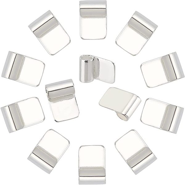 

PandaHall arricraft 16 Pcs Brass Pendant Bails, Glue-on Cabochon Settings Rectangle Pad Charms Connector for Jewelry Making and Crafting...