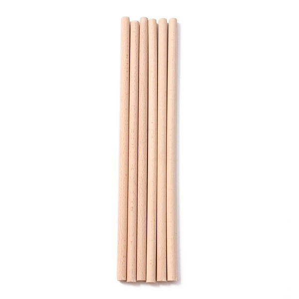 

PandaHall Beech Wood Sticks, Round Dowel Rod, for Braiding Tapestry, Column, PeachPuff, 300x10mm Wood Brown
