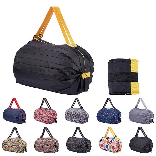 

PandaHall Polyester Portable Shopping Bag, Collapsible Shopping Bag, High-capacity, Gold, 81~81.5x7.8~80x0.7~0.8cm Polyester Gold