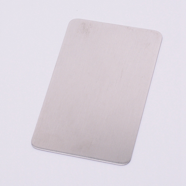 

PandaHall 201 Stainless Steel Card, Stainless Steel Color, 85x55.5x0.9mm Stainless Steel