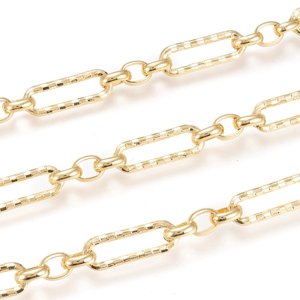 

PandaHall 3.28 Feet Handmade Brass Figaro Chains, Oval Link Chains, Long-Lasting Plated, Unwelded, Real 18K Gold Plated, Link: 8x6x2.5mm and...