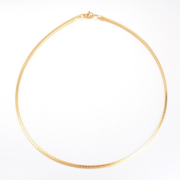 

PandaHall Ion Plating(IP) 304 Stainless Steel Necklaces, with Lobster Clasps, Golden, 17.7 inch(45cm) 304 Stainless Steel
