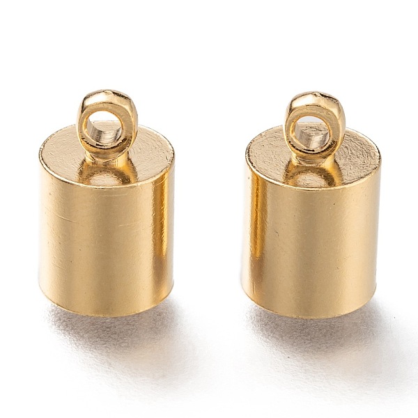 

PandaHall Brass Cord Ends, End Caps, Long-Lasting Plated, Column, Real 24K Gold Plated, 12.5x8mm, Hole: 2mm, Inner Diameter: 7mm Brass