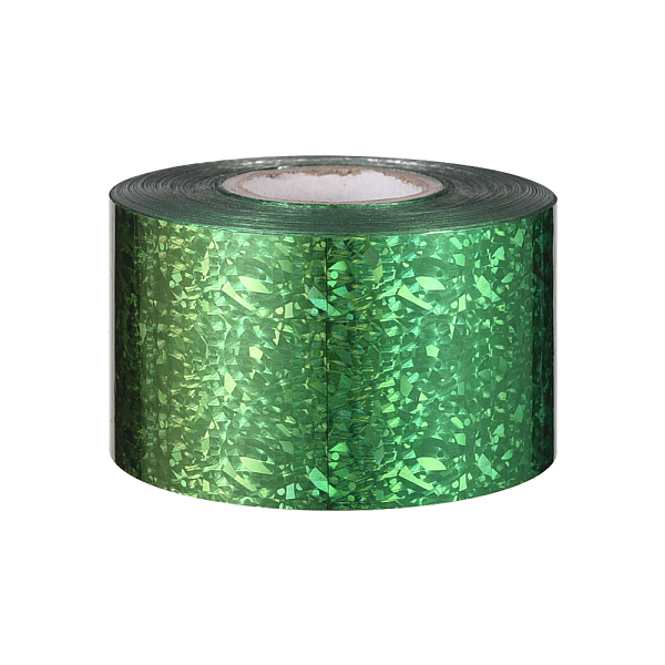 

PandaHall Shining Laser Transfer Foil Nail Sticker Decals, for Nail Tips Decorations, Sea Green, 40mm, 120m/roll Paper Others