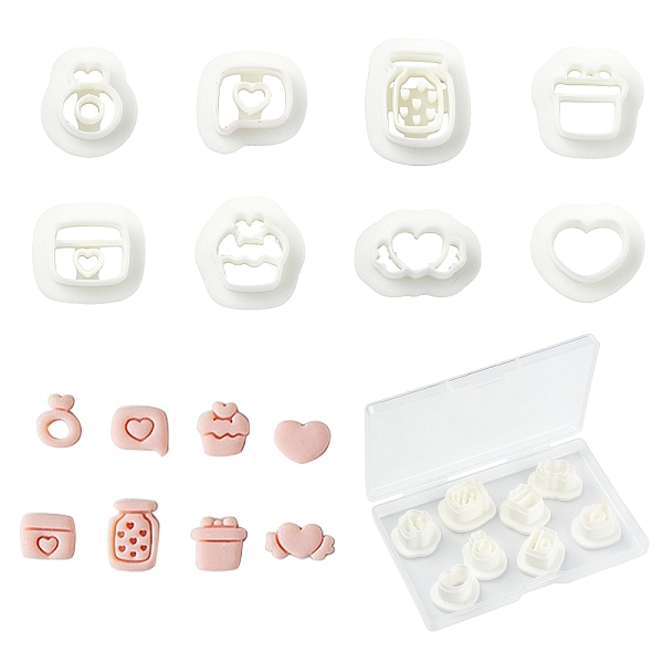 8 Pcs 8 Styles Polymer Clay Earring Cutters Kit