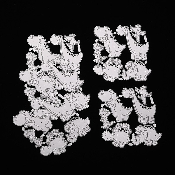 

PandaHall Dinosaur Carbon Steel Cutting Dies Stencils, for DIY Scrapbooking/Photo Album, Decorative Embossing DIY Paper Card, Matte Platinum...