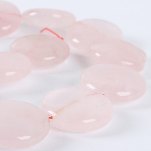 

PandaHall Natural Rose Quartz Flat Round Beads Strands, 20x7mm, Hole: 1mm, about 20pcs/strand, 15.75 inch Rose Quartz Flat Round