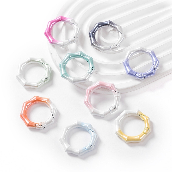 

PandaHall Zinc Alloy Spring Gate Rings, Mixed Color, 29mm Alloy Multicolor